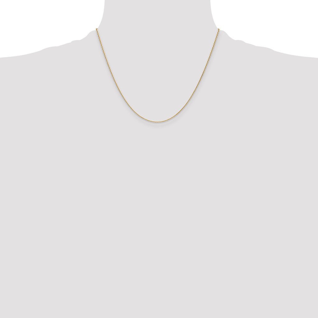 14k 1.2mm Diamond-Cut Cable Chain