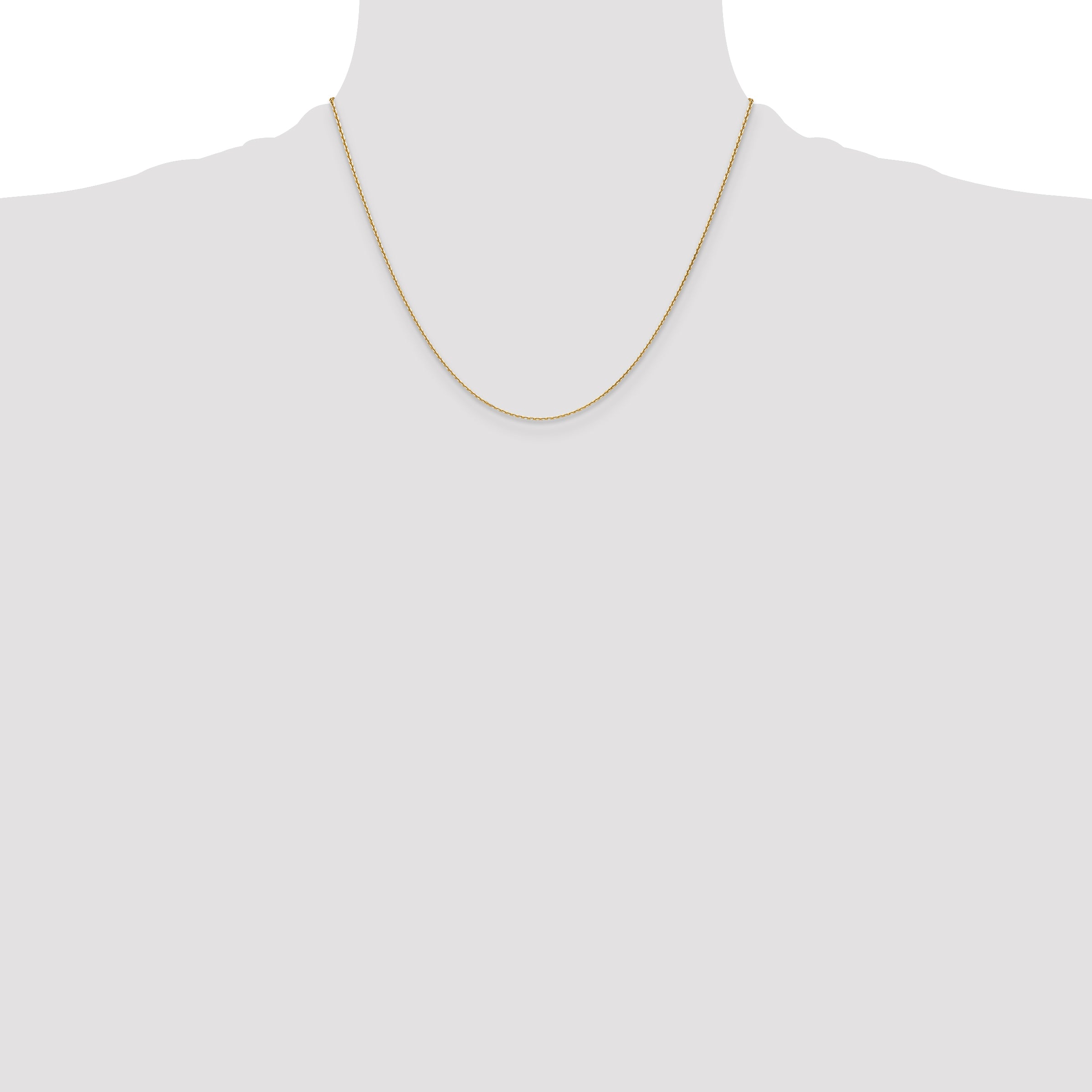 14k 1.2mm Diamond-Cut Cable Chain