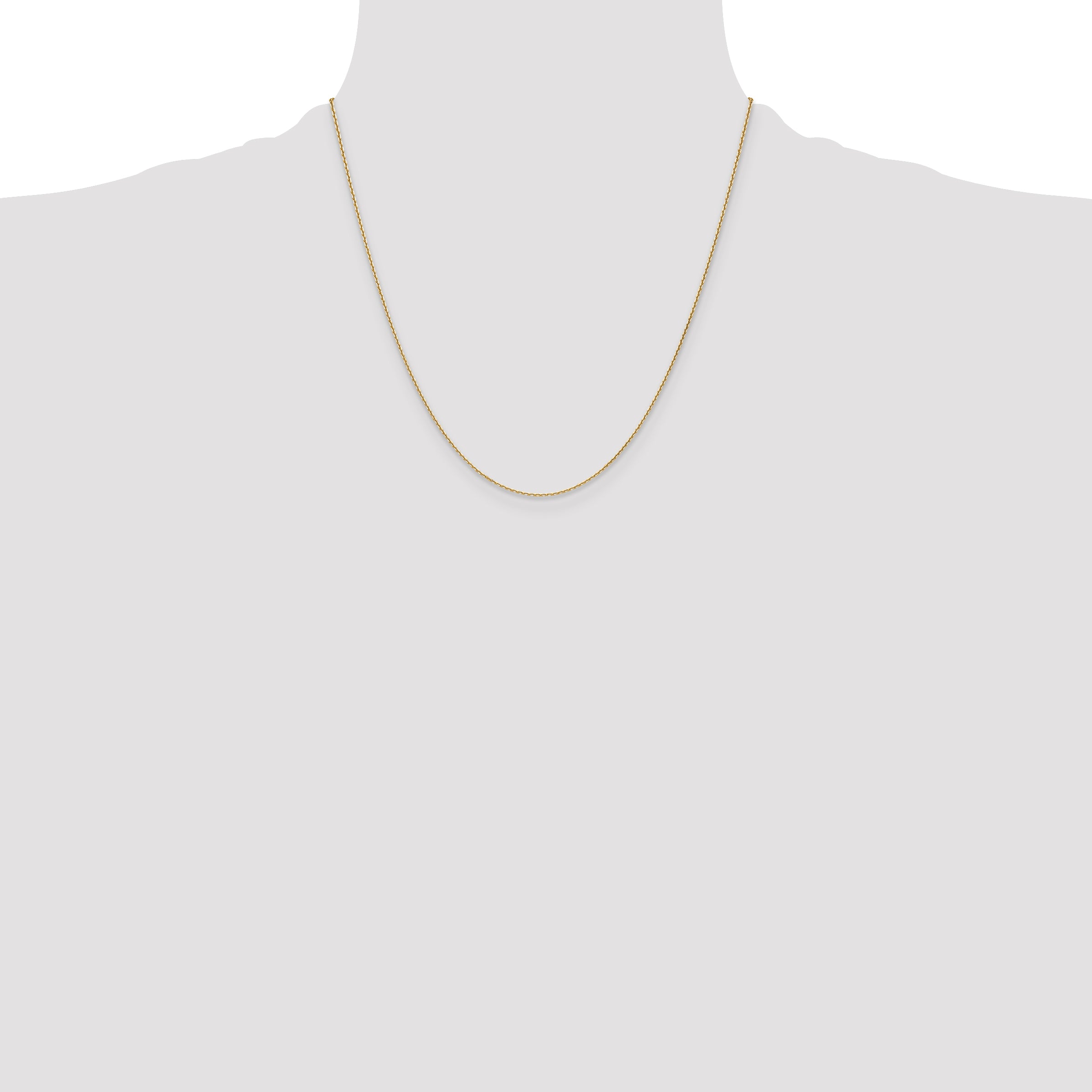 14k 1.2mm Diamond-Cut Cable Chain