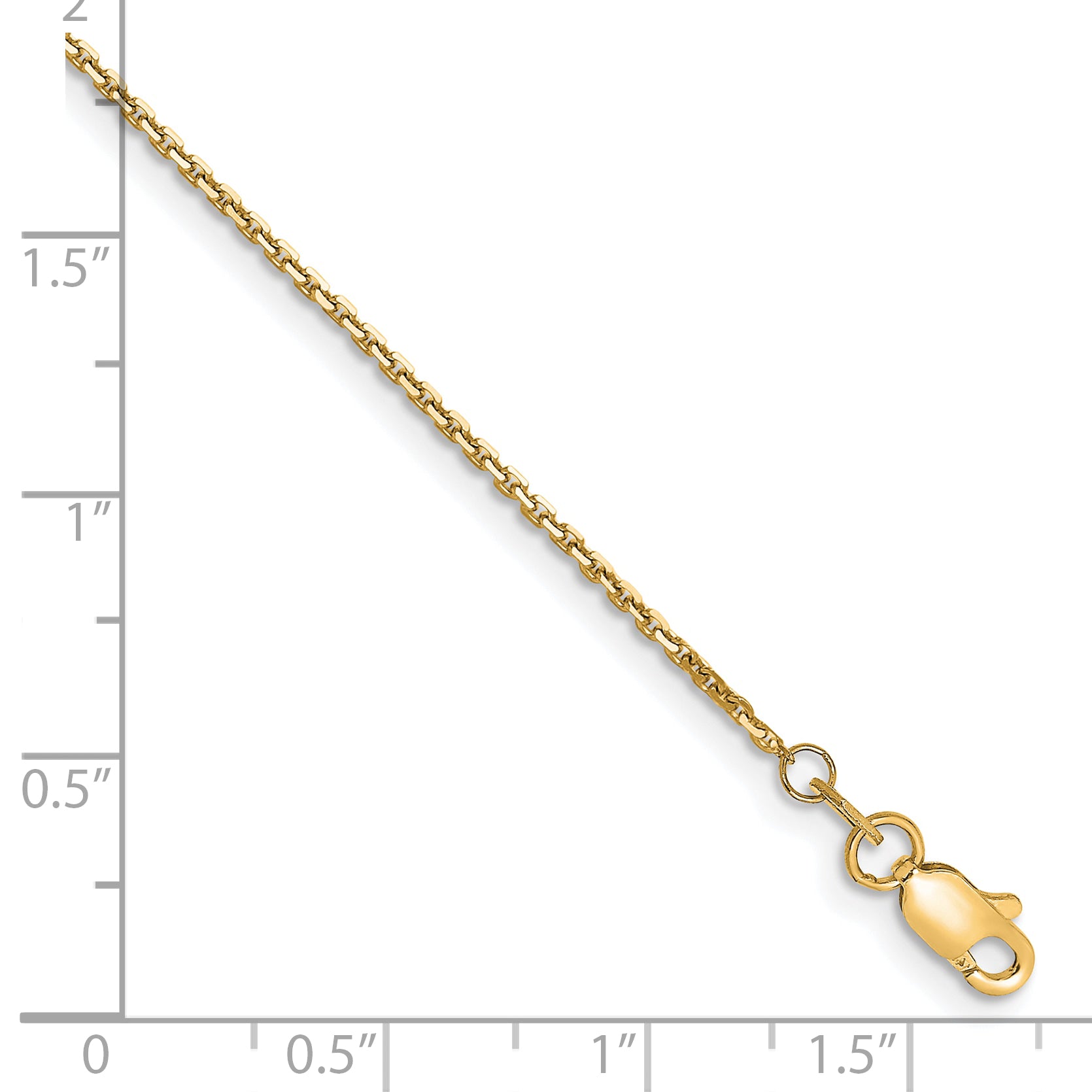 14k 1.2mm D/C Cable Chain Secondary image