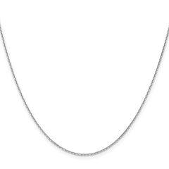 14k WG 1.2mm D/C Cable Chain
