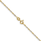 14K Yellow Gold Singapore Chain Necklace 1.4mm