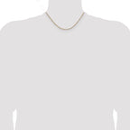 14K Yellow Gold Singapore Chain Necklace 1.4mm