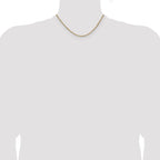14K Yellow Gold Singapore Chain Necklace 1.65mm