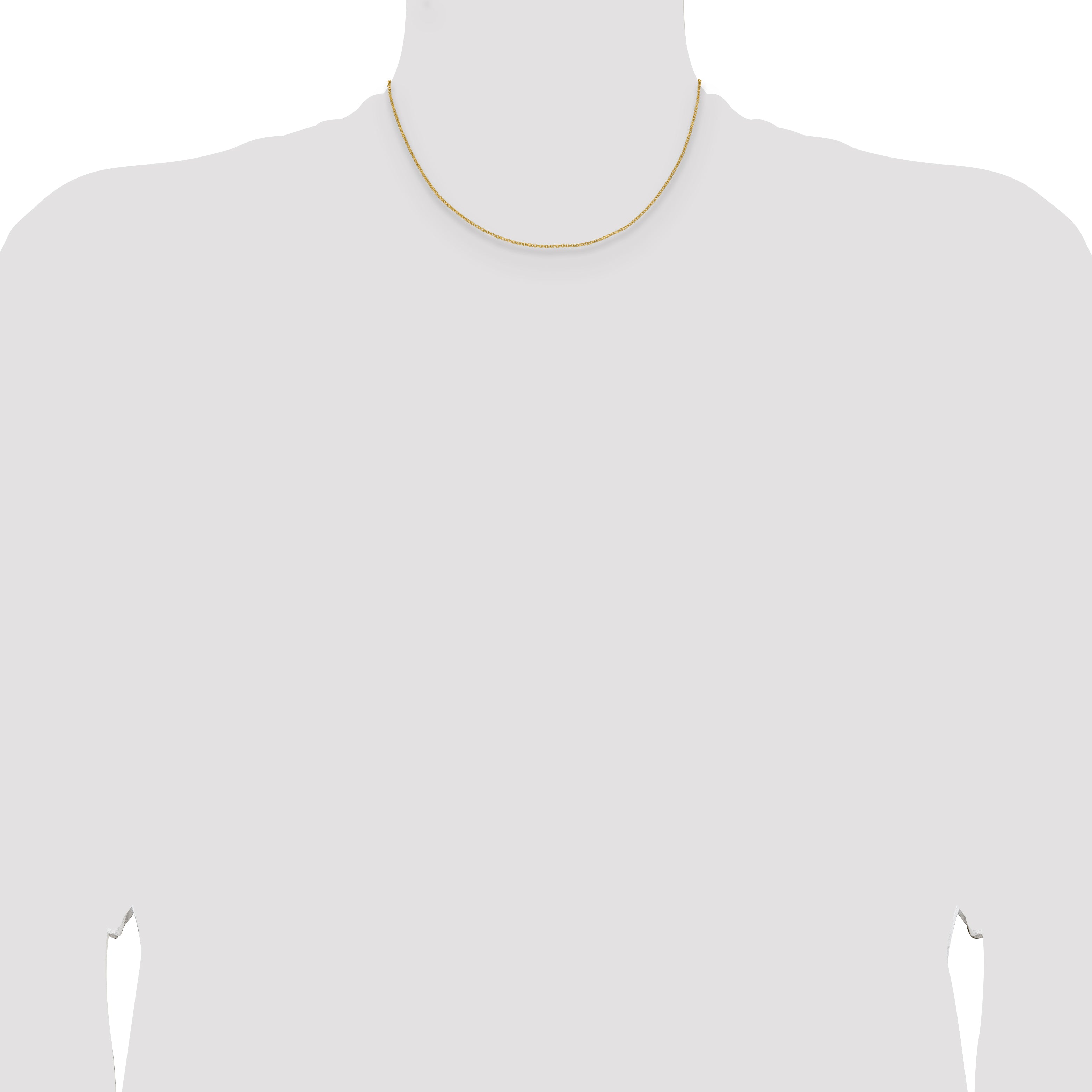 14k 1.5mm Cable Chain