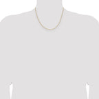 14k 1.5mm Cable Chain