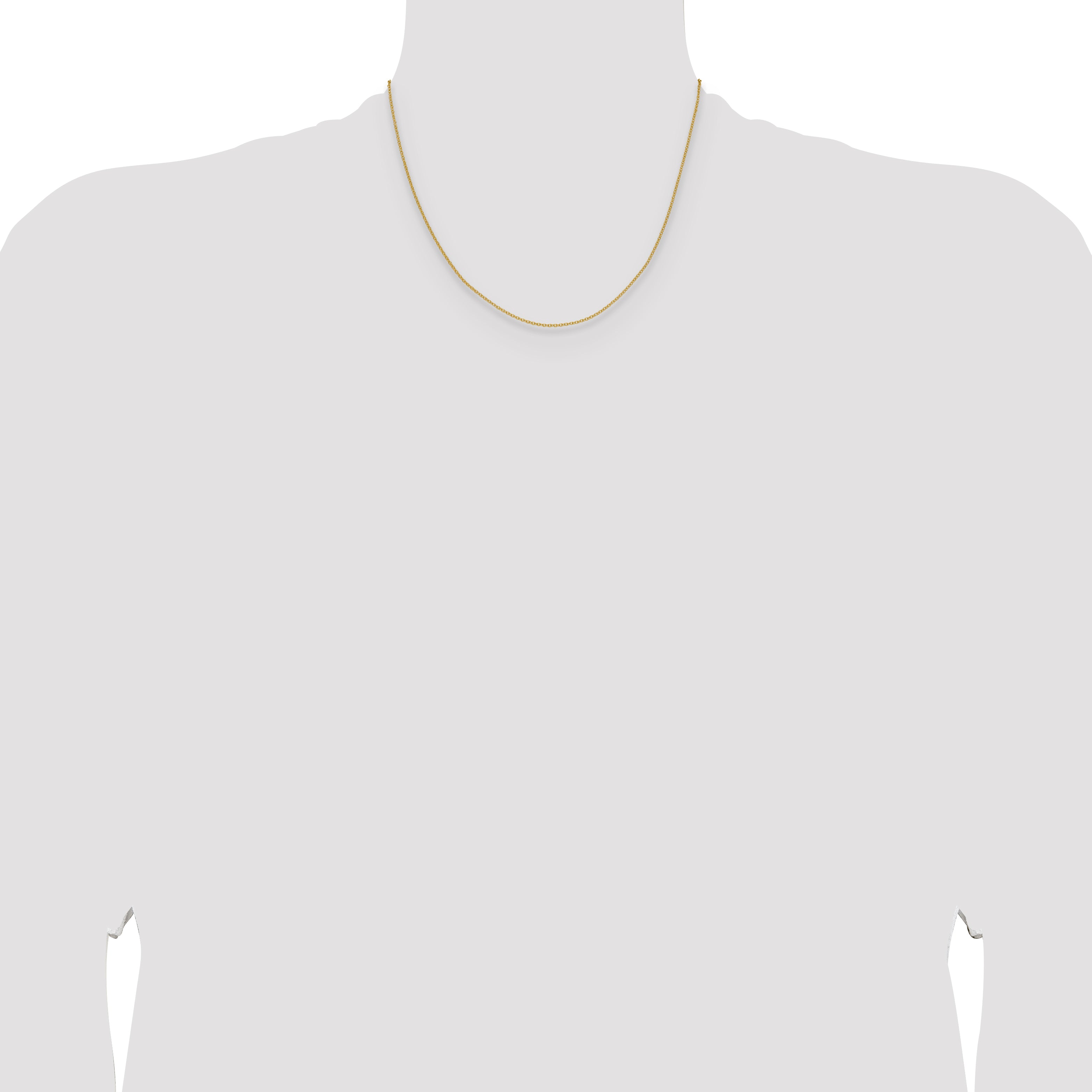 14k 1.5mm Cable Chain