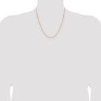 14k 1.5mm Cable Chain