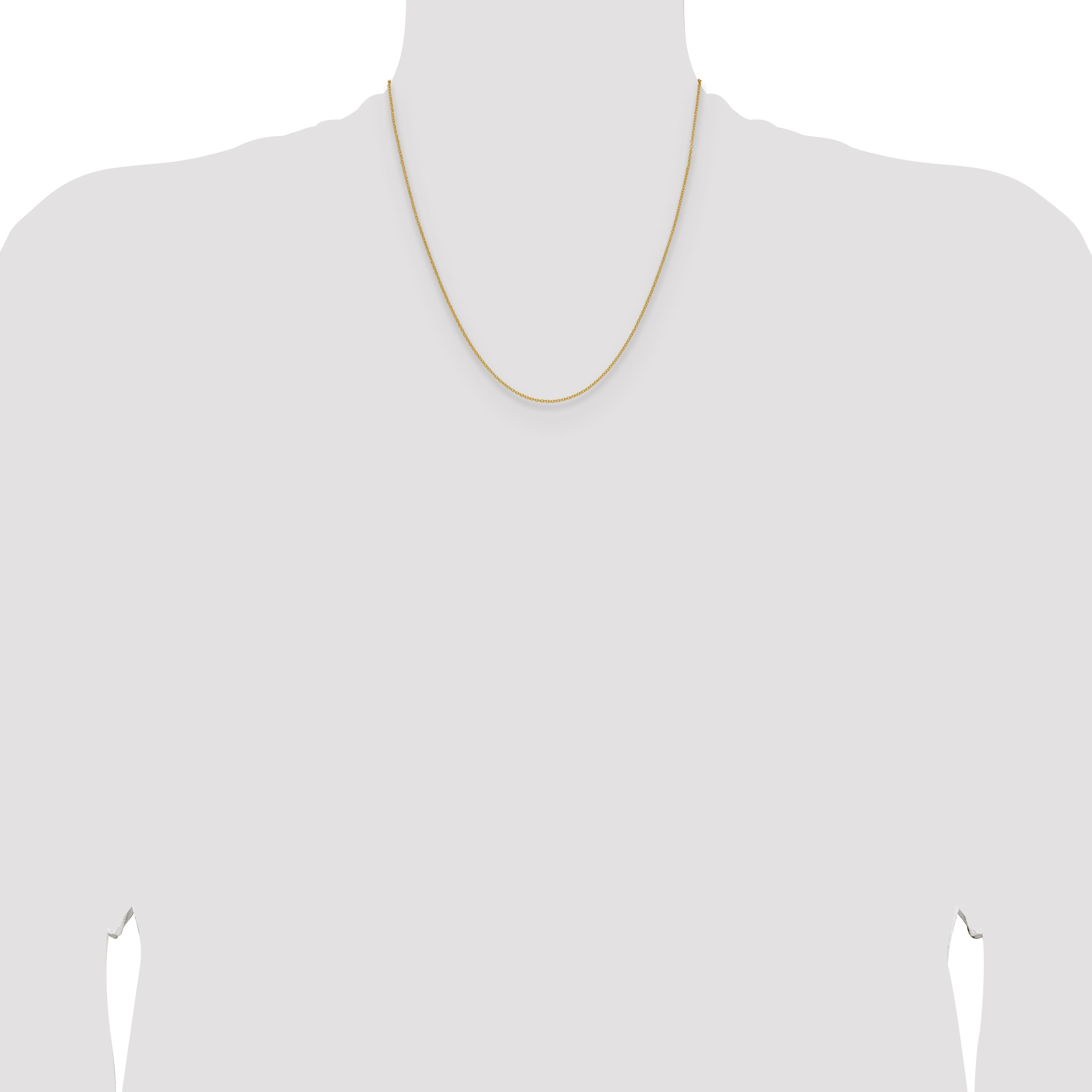 14k 1.5mm Cable Chain