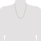 14k 1.5mm Cable Chain
