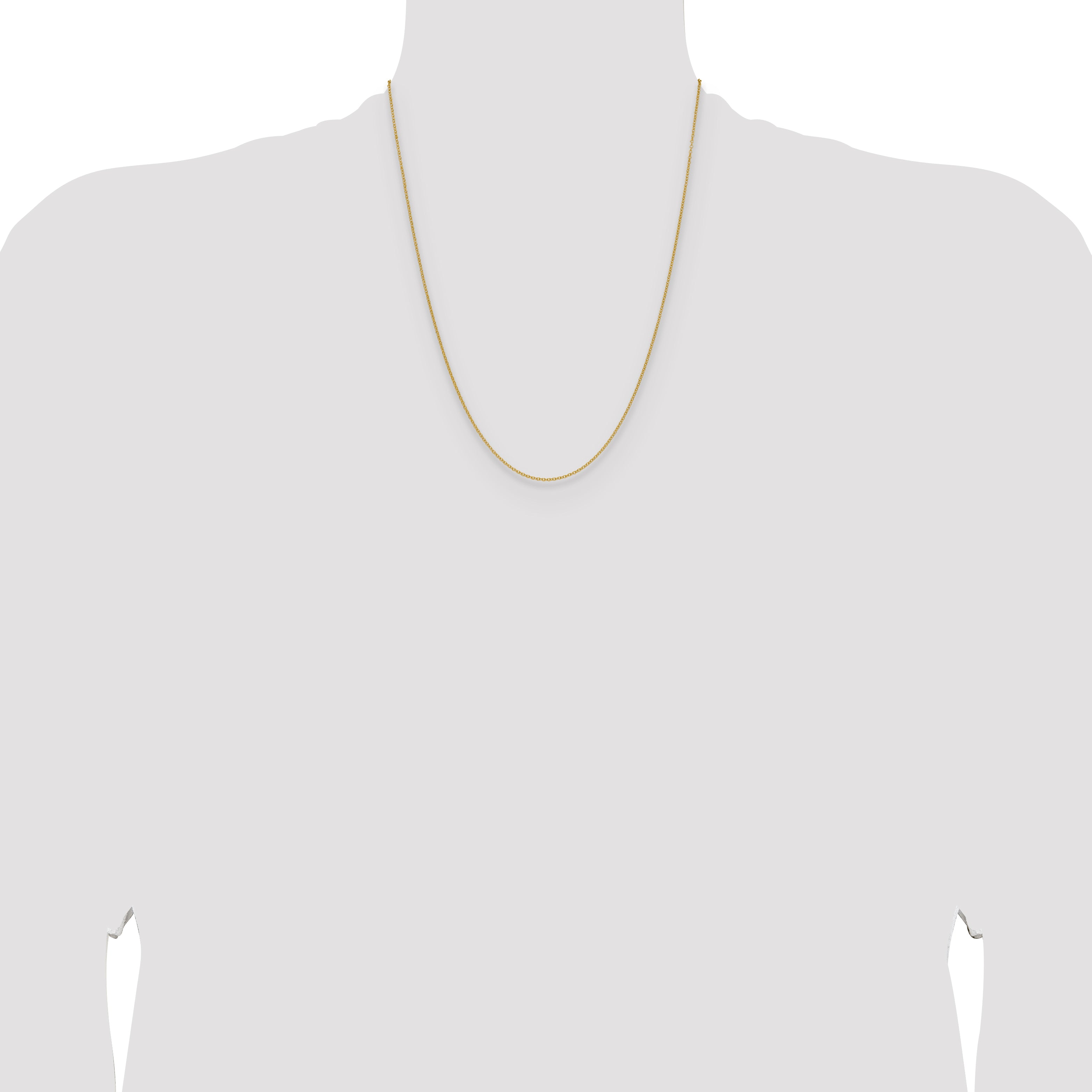 14k 1.5mm Cable Chain