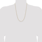 14k 1.5mm Cable Chain