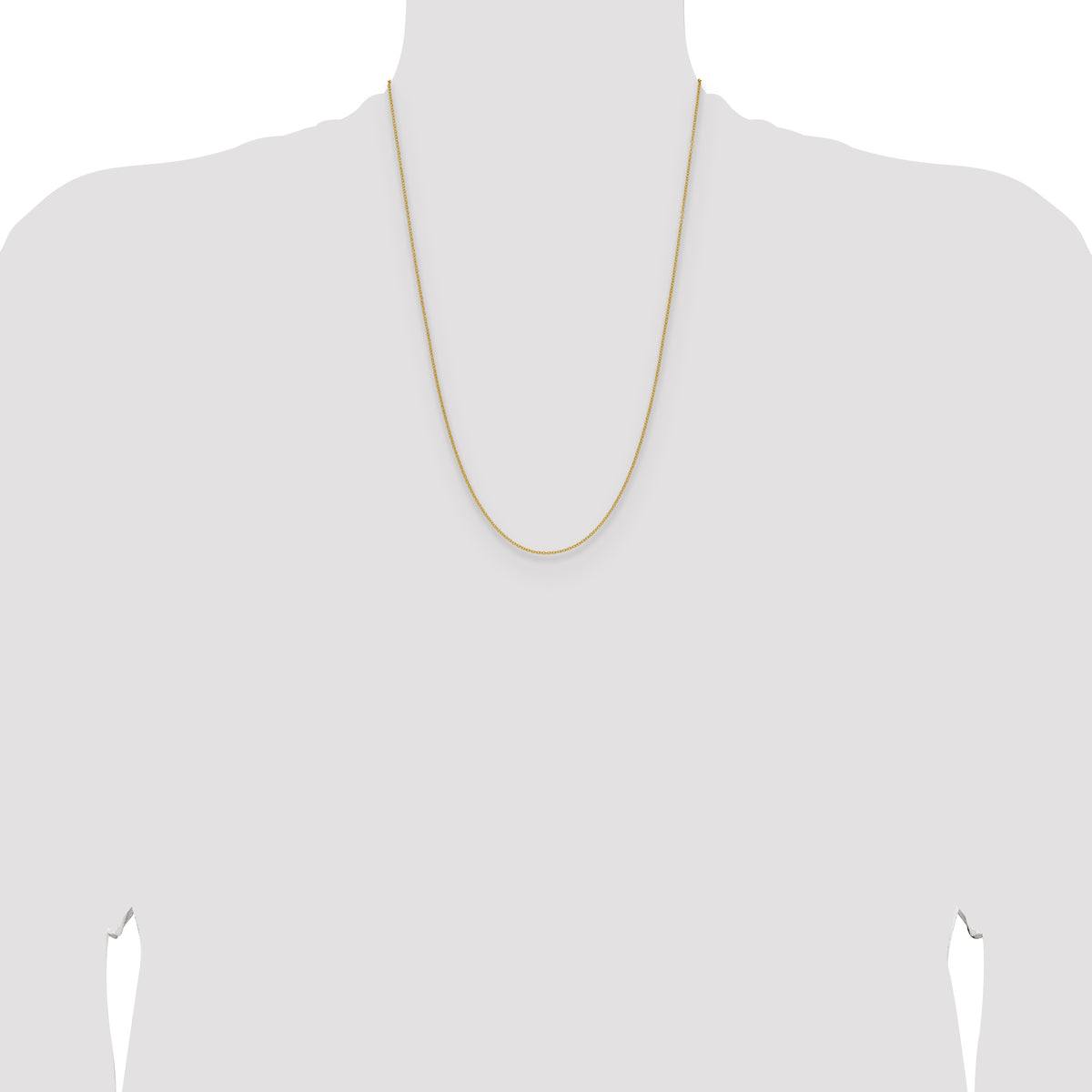 14k 1.5mm Cable Chain