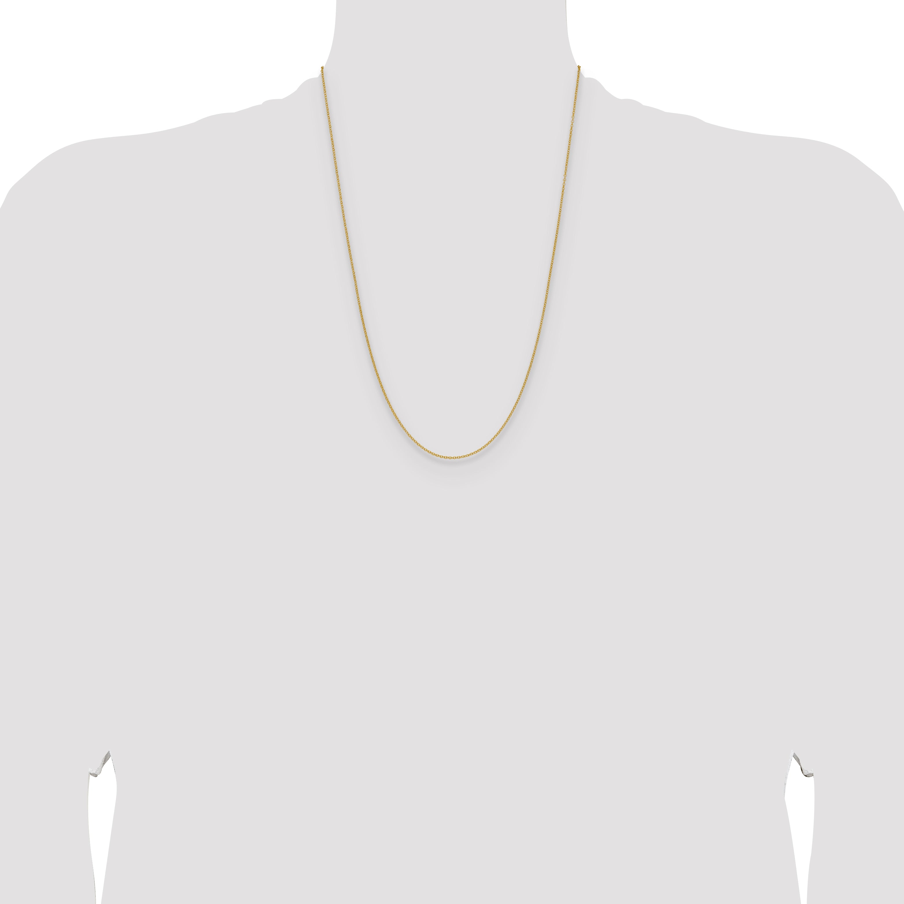 14k 1.5mm Cable Chain