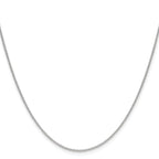 14k White Gold 1.5mm Cable Chain