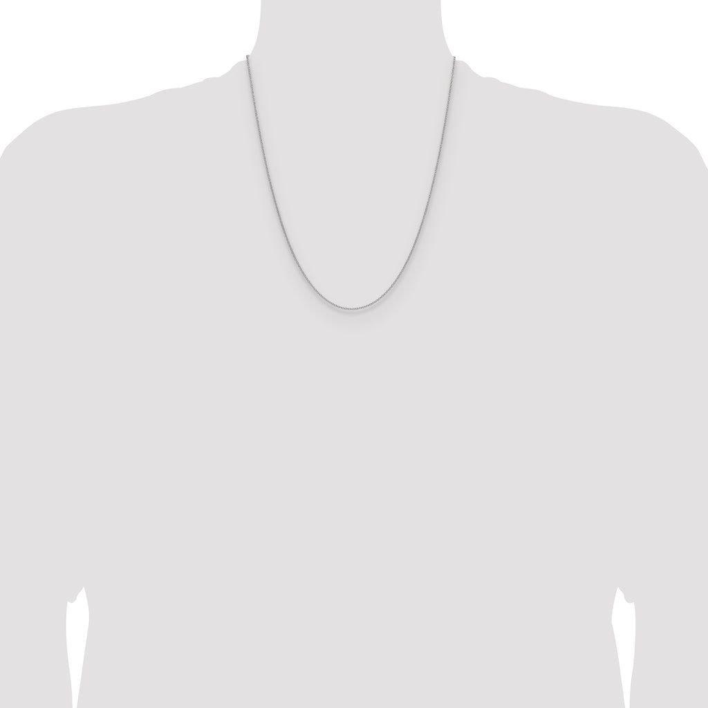 14k White Gold 1.5mm Cable Chain