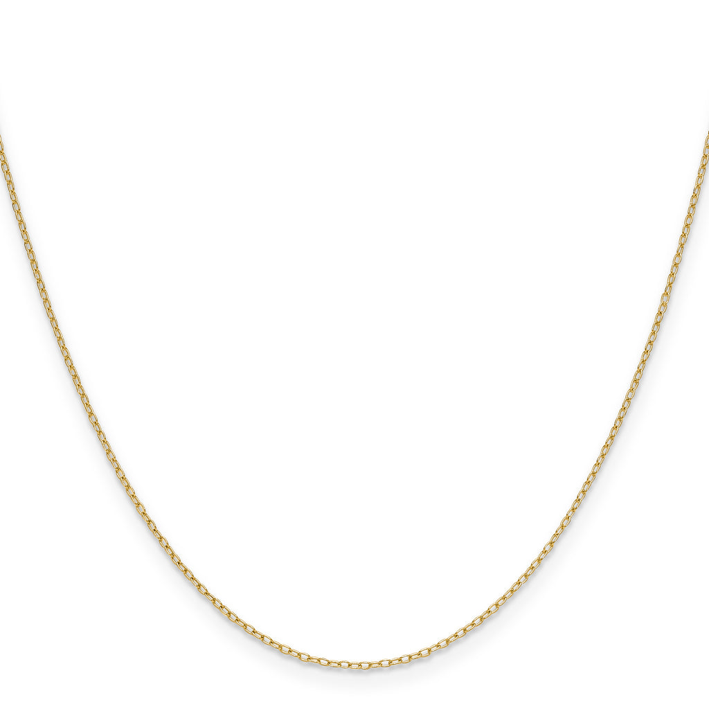 14k .8mm Forzantine Cable Chain