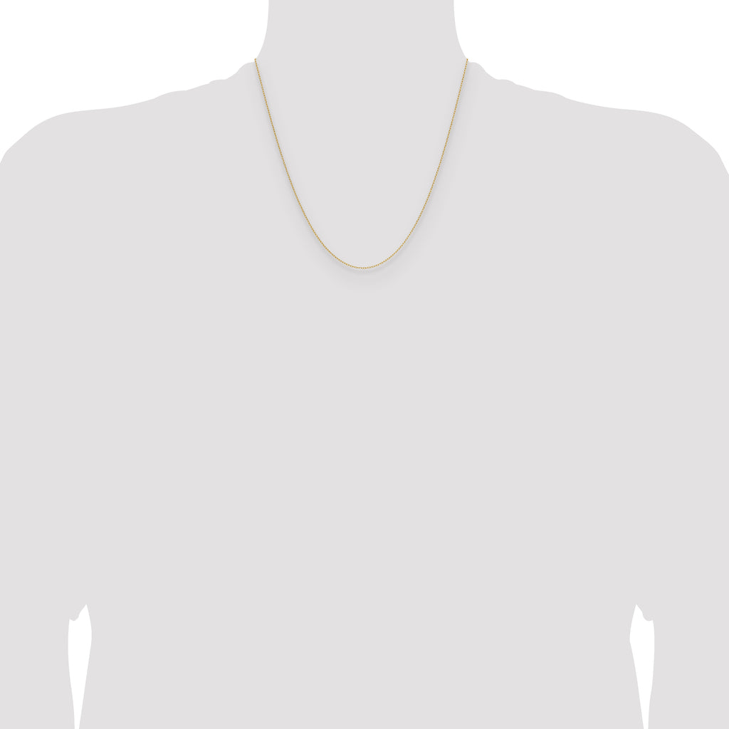 14k .8mm Forzantine Cable Chain