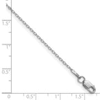14k WG .8mm Forzantine Cable Chain