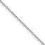 14K White Gold Solid Forzantine Chain Necklace 0.8mm