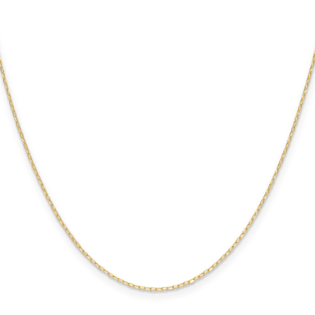 14k .8mm Diamond-Cut Forzantine Cable Chain