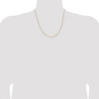 14k .8mm Diamond-Cut Forzantine Cable Chain