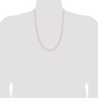 14k .8mm Diamond-Cut Forzantine Cable Chain