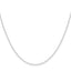 14k White Gold .8mm Diamond-Cut Forzantine Cable Chain