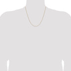 14k 1.0mm Diamond-Cut Forzantine Cable Chain
