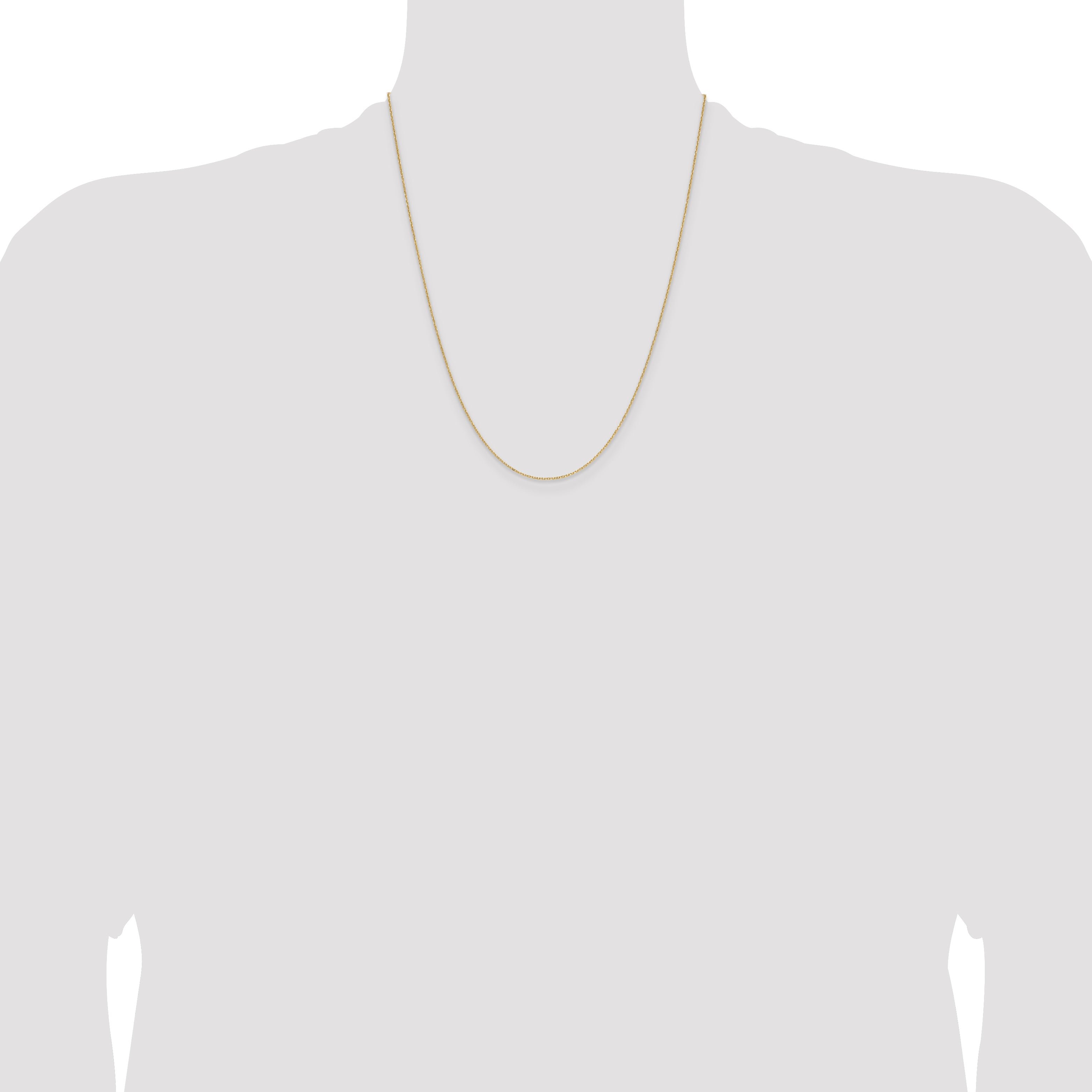 14k 1.0mm D/C Forzantine Cable Chain