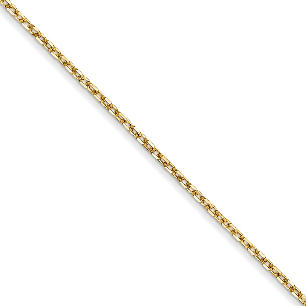 14k 1.0mm Diamond-Cut Forzantine Cable Chain