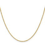 14k 1.4mm Diamond-Cut Forzantine Cable Chain