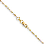 14k 1.4mm Diamond-Cut Forzantine Cable Chain