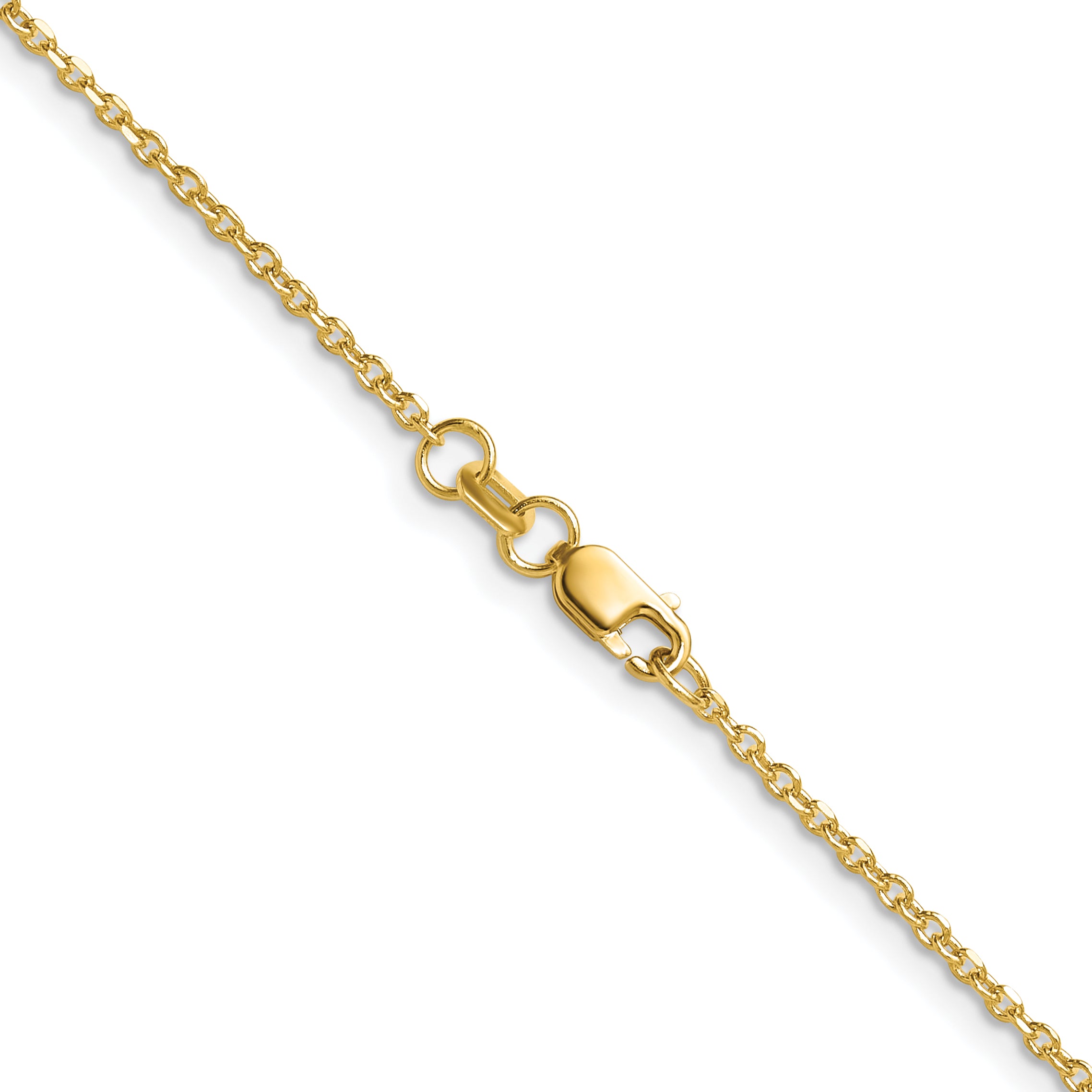 14k 1.4mm Diamond-Cut Forzantine Cable Chain