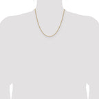 14k 1.4mm Diamond-Cut Forzantine Cable Chain