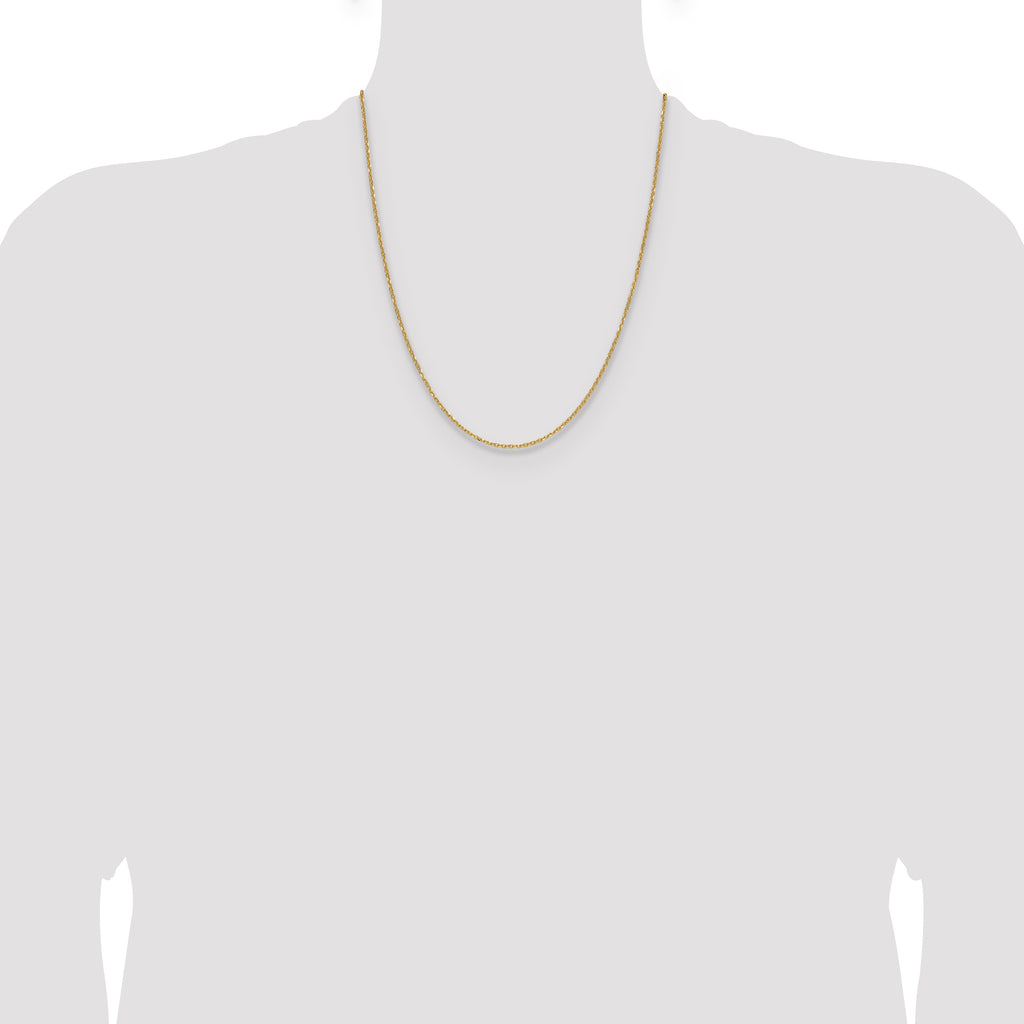14k 1.4mm Diamond-Cut Forzantine Cable Chain