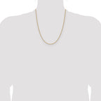 14k 1.4mm Diamond-Cut Forzantine Cable Chain