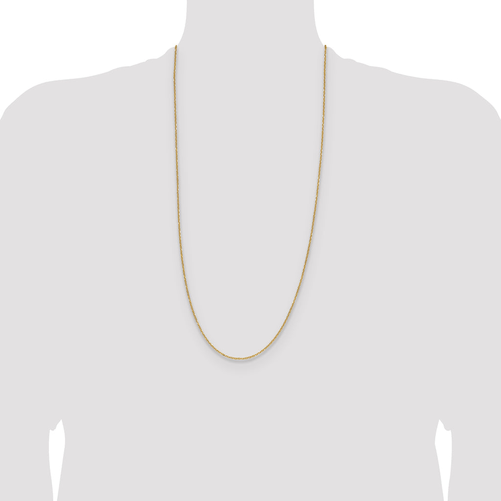 14k 1.4mm Diamond-Cut Forzantine Cable Chain
