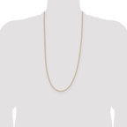 14k 1.4mm Diamond-Cut Forzantine Cable Chain