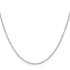 14k White Gold 1.4mm Diamond-Cut Forzantine Cable Chain