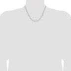 14K White Gold Solid Paperclip Chain Necklace 2.1mm - Sophia Jewelers