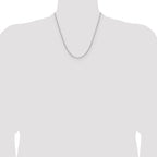 14K White Gold Solid Paperclip Chain Necklace 2.1mm - Sophia Jewelers
