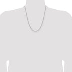 14K White Gold Solid Paperclip Chain Necklace 2.1mm - Sophia Jewelers