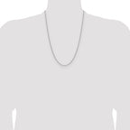 14K White Gold Solid Paperclip Chain Necklace 2.1mm - Sophia Jewelers