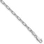 14k White Gold 3.0mm Solid Beveled Paperclip Chain