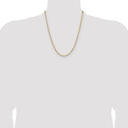 14K Yellow Gold Solid Paperclip Chain Necklace 3.43mm, 7–30 Inch - Sophia Jewelers
