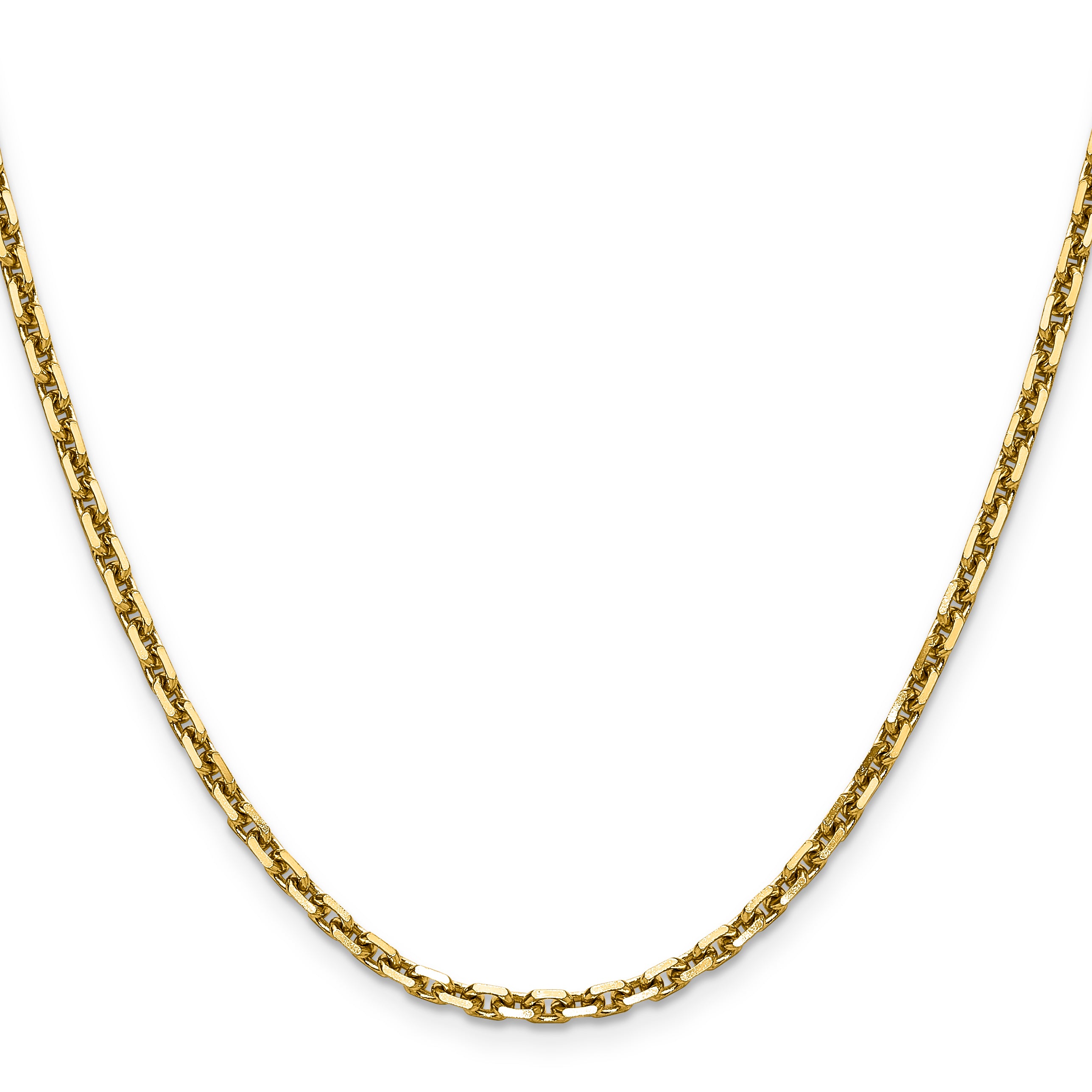 14k 3.25mm D/C French Link Chain Secondary image