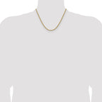 14k 3.25mm D/C French Link Chain