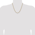 14k 3.25mm D/C French Link Chain