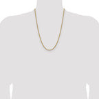 14k 3.25mm D/C French Link Chain